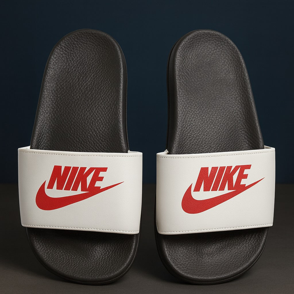 Classic Nike Slipper (Black & White)