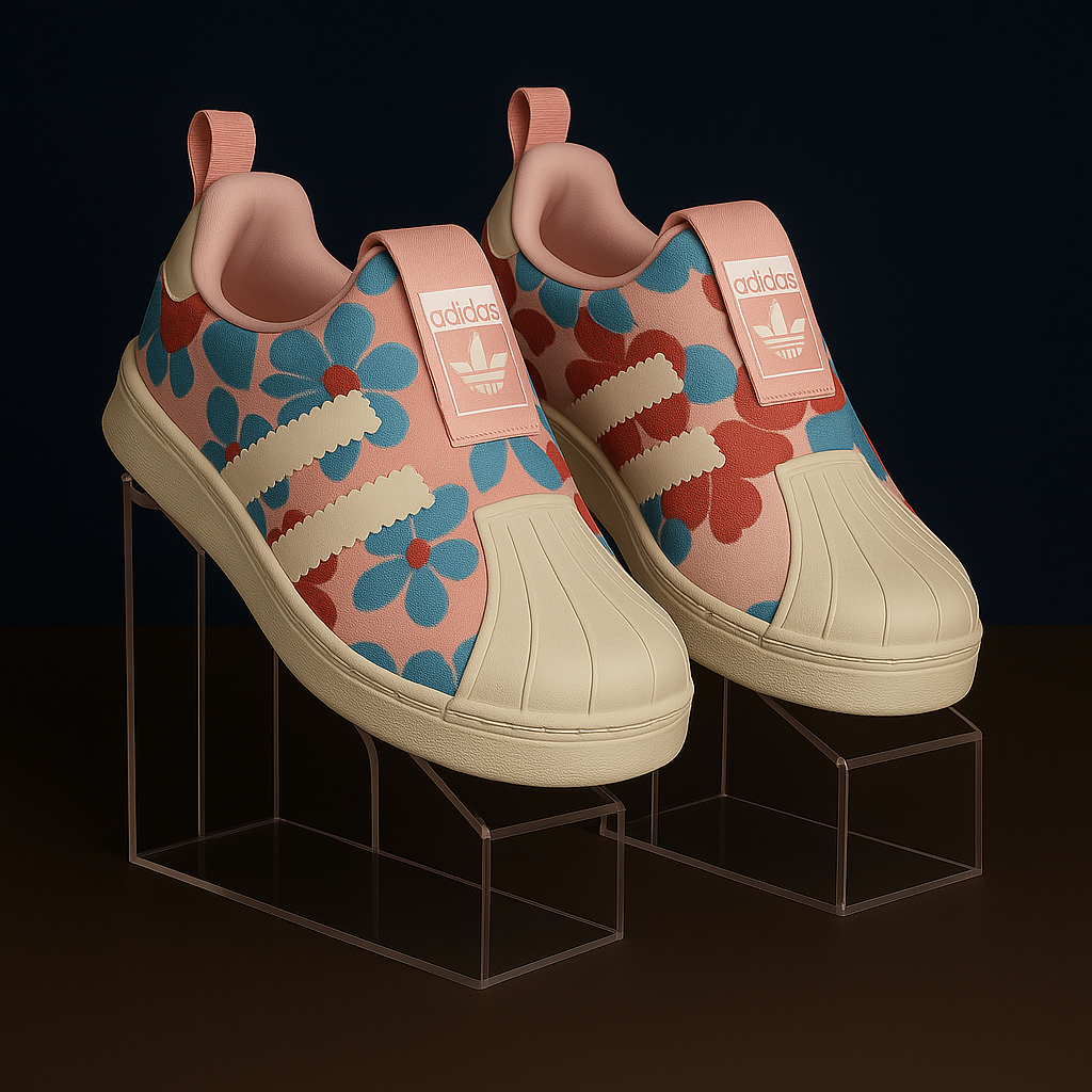 Addidas Floral Pink Sneakers